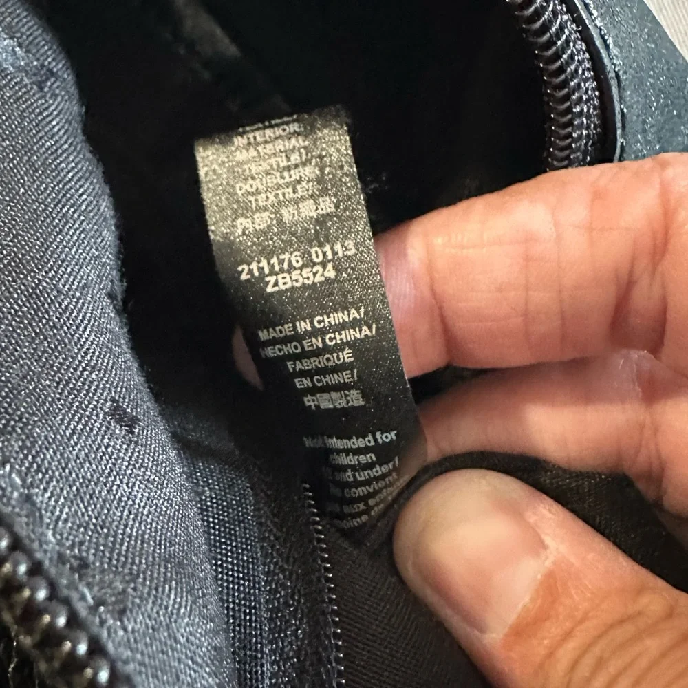 Fossil • Black Lamb Leather Stanton Crossbody Multi-Pocket Adjustable Versatile - Picture 13 of 16